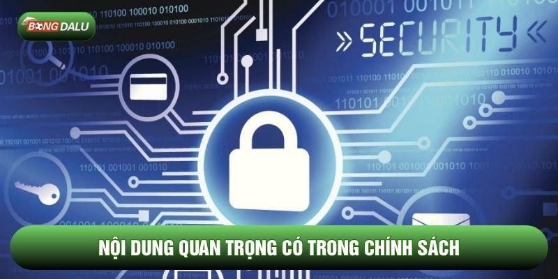 Nội dung quan trọng có trong chính sách Nội dung quan trọng có trong chính sách